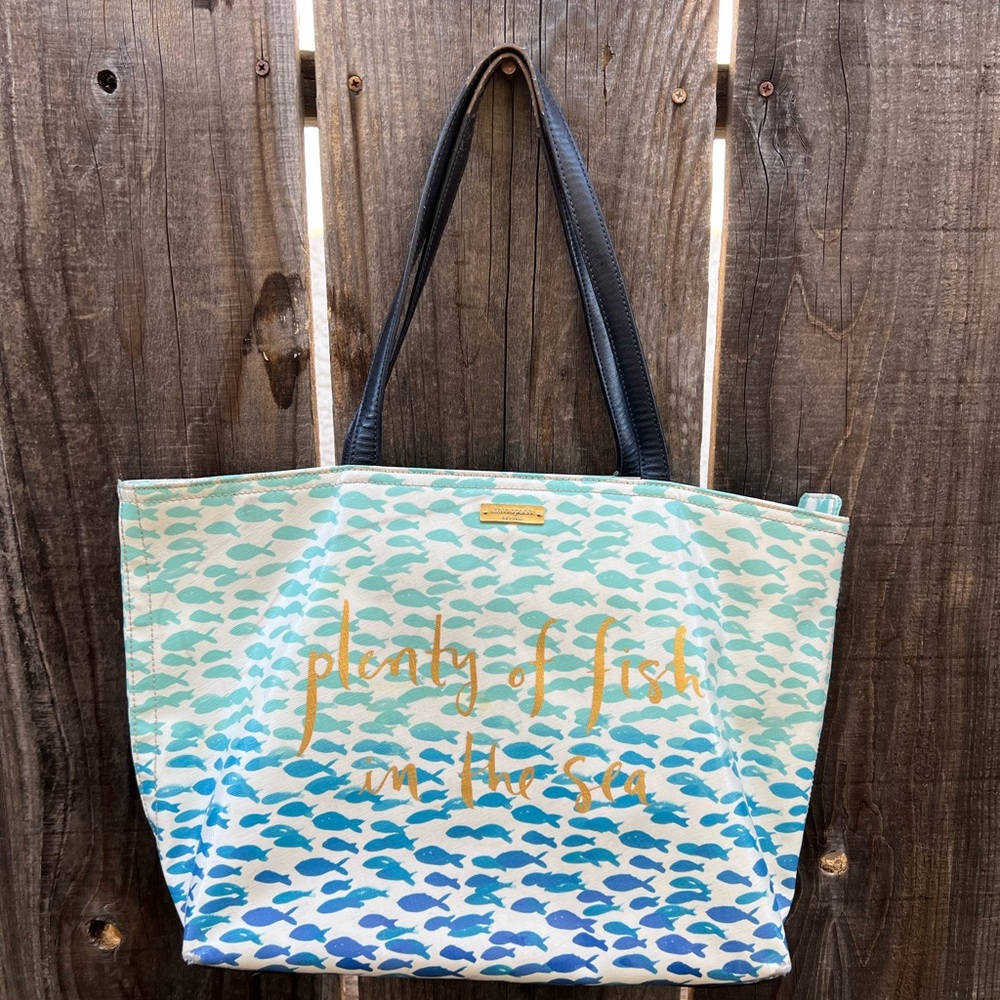 Kate Spade Large  Plenty of  Fish in the Sea tote